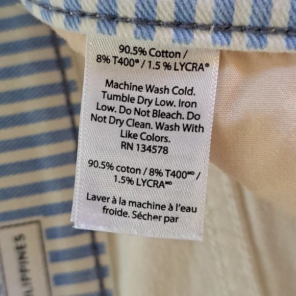 Vineyard Vines Womens White Stretch Denim Crop Flare Jeans Raw Hem S-10 - Picture 9 of 10